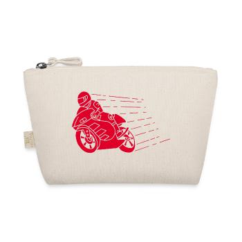 Red biker and speed - Organic Pouch - nature - Front