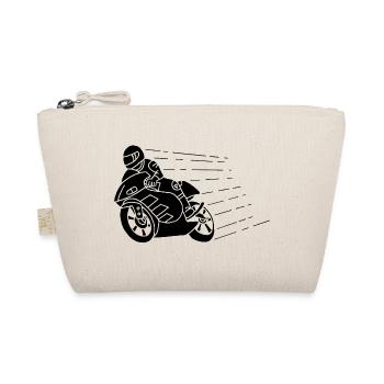 Black biker and speed - Organic Pouch - nature - Front