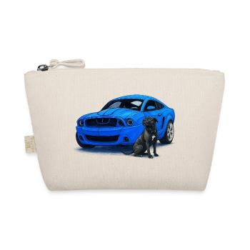 Muscle car bleu Chien partenaire - Trousse biologique - nature - Devant