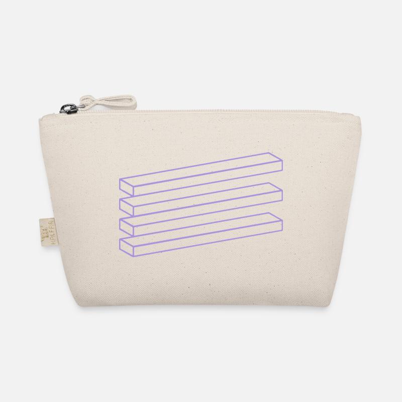 Optical Illusion Geometry Minimalist Puzzle Organic Pouch