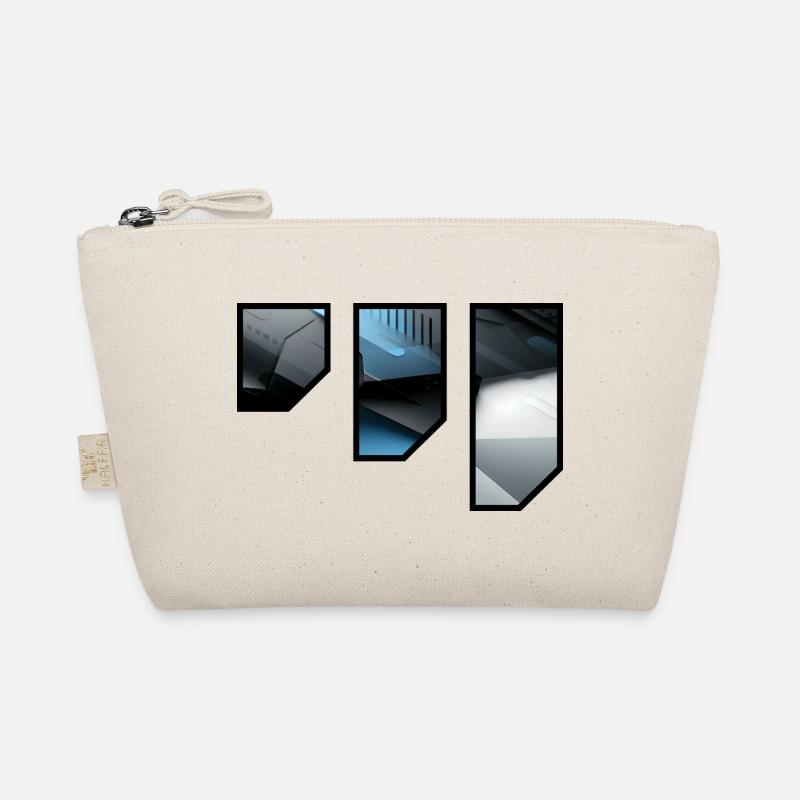 Futuristic Techno Abstract Pattern Organic Pouch