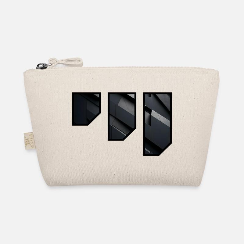 Geometric Dark Facade Pattern - Organic Pouch - nature