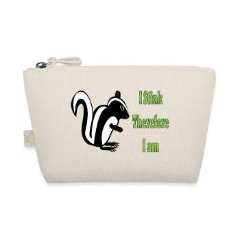 Humorous Skunk Philosophy Quote Design - Organic Pouch - nature - Front