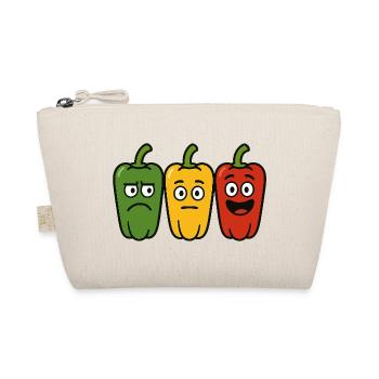 Stimmungsvolle Paprika - Bio-Täschchen - Natur - Vorne