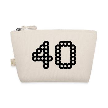 40. 40 ANS. 40e ANNIVERSAIRE. ANNIVERSAIRE 40 ANS. - Trousse biologique - nature - Devant