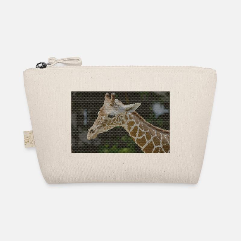 Giraffe with triangle pattern Organic Pouch