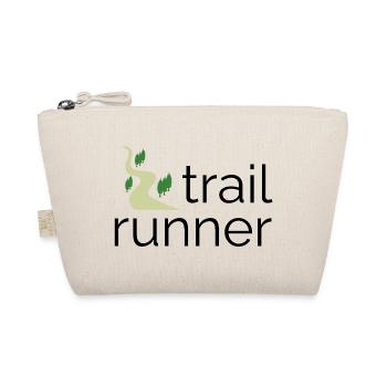 Trail Runner - Design mit Text und Trail - Bio-Täschchen - Natur - Vorne