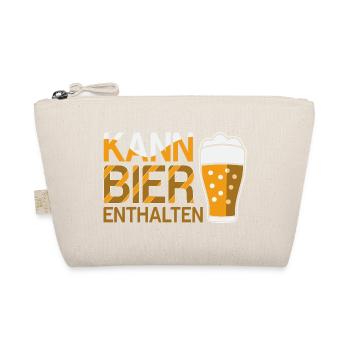 Bierliebhaber Bier Spruch Biertrinker Saufen - Bio-Täschchen - Natur - Vorne