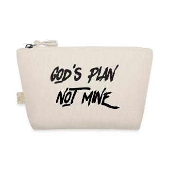God’s Plan, Not Mine – Christian Faith & Trust T-S - Organic Pouch - nature - Front