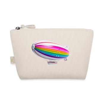 Regenbogen Zeppelin Druck - Bio-Täschchen - Natur - Vorne