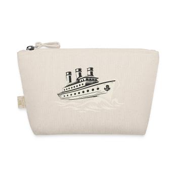 Navire de ligne vintage sur les vagues rugissantes - Trousse biologique - nature - Devant