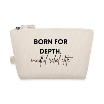 born for depth - mindful rebel elite - Bio-Täschchen - Natur - Vorne