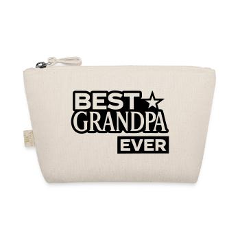 Best Grandpa Ever mit Stern - Bester Opa  - Bio-Täschchen - Natur - Vorne