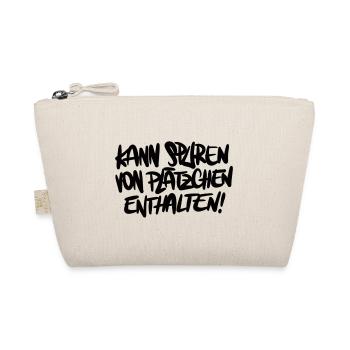 Weihnachten Spruch Humor Plätzchen - Bio-Täschchen - Natur - Vorne