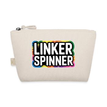 Linker Spinner Spruch – Politischer Humor mit Halt - Bio-Täschchen - Natur - Vorne