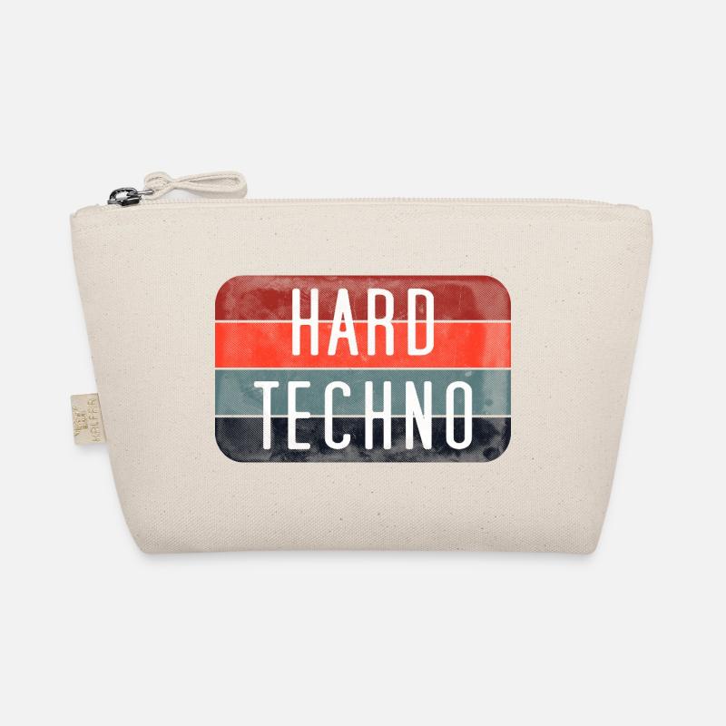 Hard Techno Stripes Organic Pouch