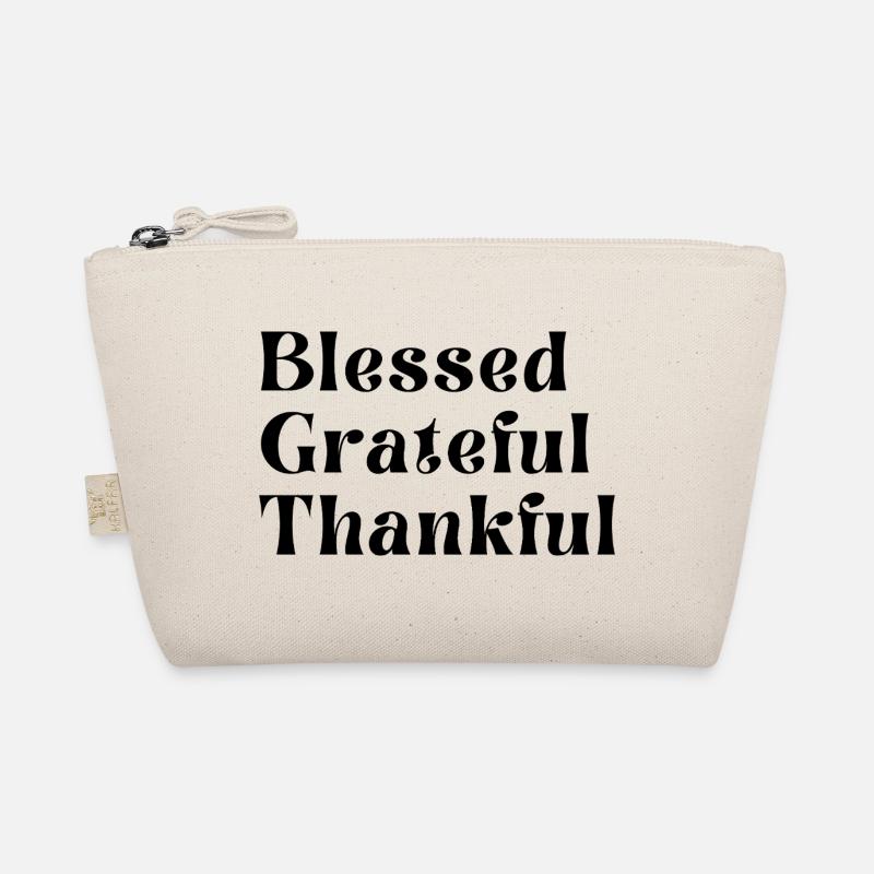 Grateful thankful Organic Pouch