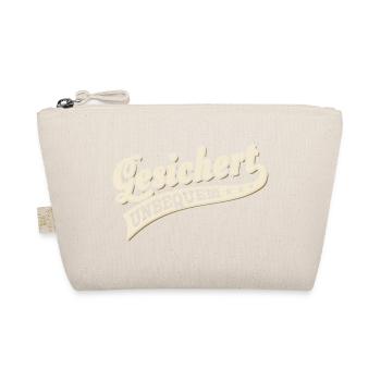 Vintage Lettering Secured Uncomfortable - Organic Pouch - nature - Front