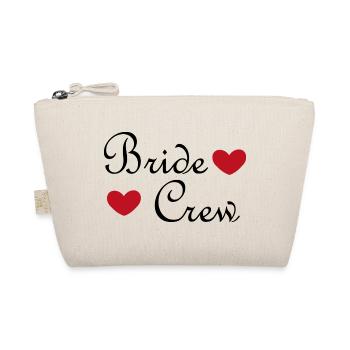 Bride Crew – JGA Shirt für Braut & Freundinnen - Bio-Täschchen - Natur - Vorne