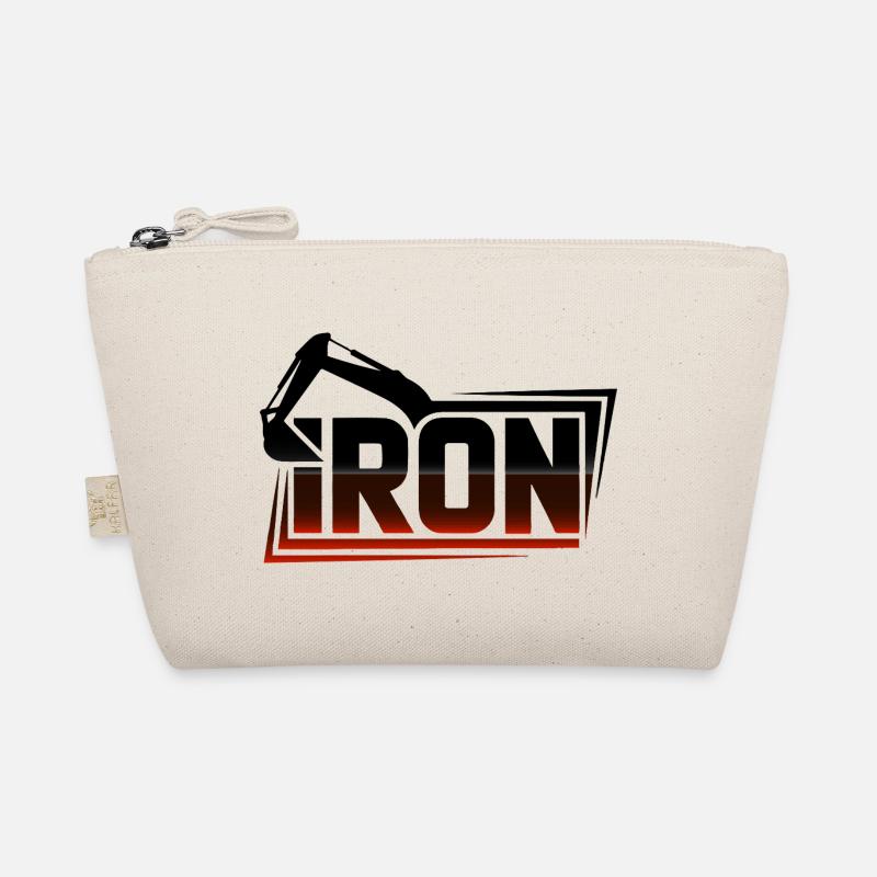 Crimson Gradient Bold Wordmark with Frame Organic Pouch