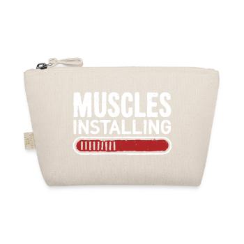 Muscles Installing Progress Bar Fitness Gym - Organic Pouch - nature - Front