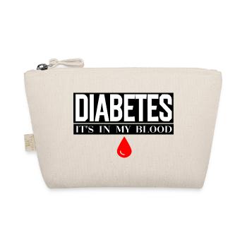 Diabetes liegt in meinem Blut - Bio-Täschchen - Natur - Vorne