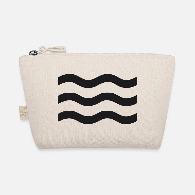 Vagues Noires Minimalistes Trousse biologique