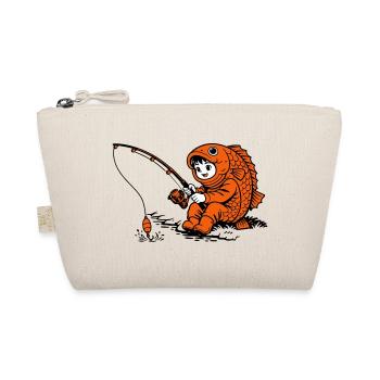 Garçon en costume de poisson pêcheant - Trousse biologique - nature - Devant