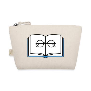 Offenes Buch Brille Schule - Bio-Täschchen - Natur - Vorne
