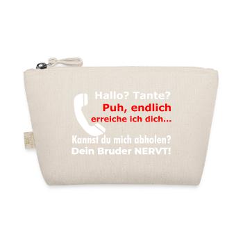 Hallo Tante, dein Bruder nerv! Lustig Patentante - Bio-Täschchen - Natur - Vorne