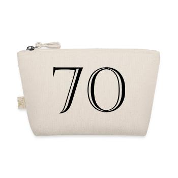 70. 70 YEARS. 70th ANNIVERSARY. 70 YEARS ANNIVERSARY. - Organic Pouch - nature - Front