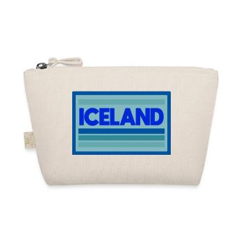 Iceland Blue Stripes Graphic - Organic Pouch - nature - Front
