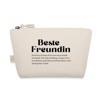 Beste Freundin - Bio-Täschchen - Natur - Vorne