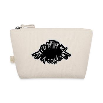 I'd Rather Be At A Concert Lustig Musik Konzert - Organic Pouch - nature - Front
