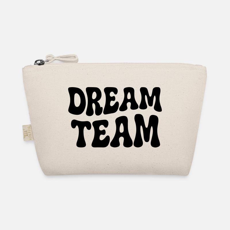 Retro Seventies Dream Team Typography Organic Pouch