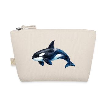 Oceanic Orca Watercolor - Organic Pouch - nature - Front