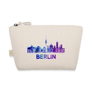 Berliner Skyline Skizze  - Bio-Täschchen - Natur - Vorne