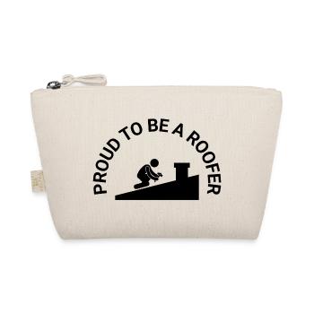 Proud To Be A Roofer (black) - Bio-Täschchen - Natur - Vorne