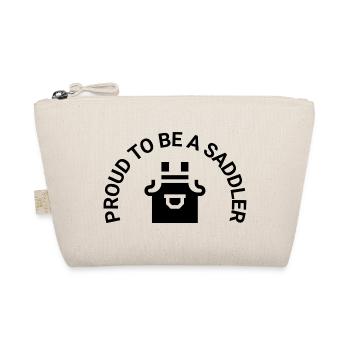 Proud To Be A Saddler (black) - Bio-Täschchen - Natur - Vorne
