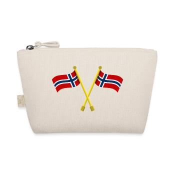 Norwegische Flagge - Bio-Täschchen - Natur - Vorne