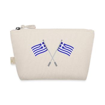 Griechische Flagge - Bio-Täschchen - Natur - Vorne