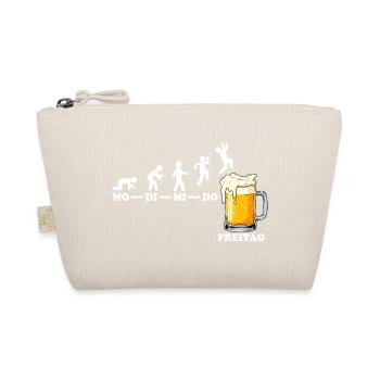 Freitag Bier Wochenende Feierabend Lustiger Spruch - Bio-Täschchen - Natur - Vorne
