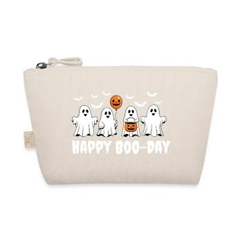 Happy Boo-Day – Geister zum Halloween-Geburtstag - Bio-Täschchen - Natur - Vorne