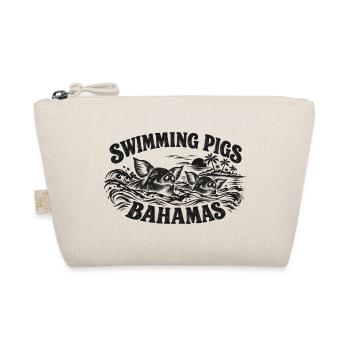 Swimming Pigs Bahamas Sunset - Bio-Täschchen - Natur - Vorne
