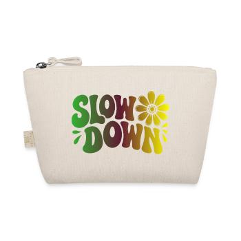Slow Down Yoga Achtsamkeit und Ruhe - Bio-Täschchen - Natur - Vorne
