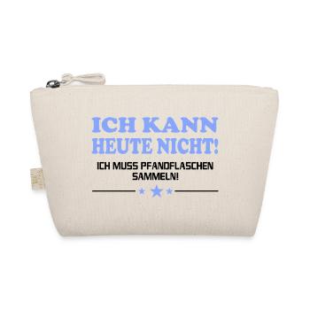 Pfandflaschen Pfandgeld Rentner Rentnerin Sprüche - Bio-Täschchen - Natur - Vorne