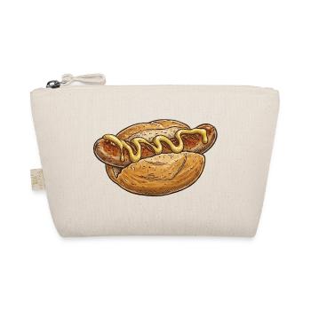Hotdog Kunst mit Senf-Schwung - Bio-Täschchen - Natur - Vorne