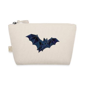 Fliegende Poly Stil Fledermaus - Bio-Täschchen - Natur - Vorne