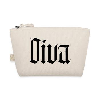 Diva / gothik stil  - Bio-Täschchen - Natur - Vorne