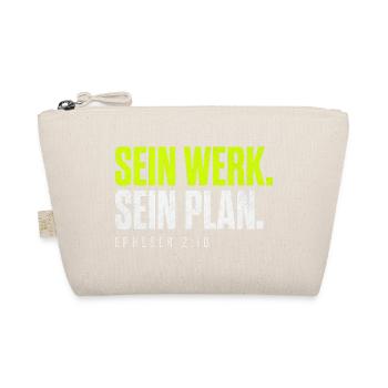 Sein Werk. Sein Plan. – Epheser 2,10 - Bio-Täschchen - Natur - Vorne
